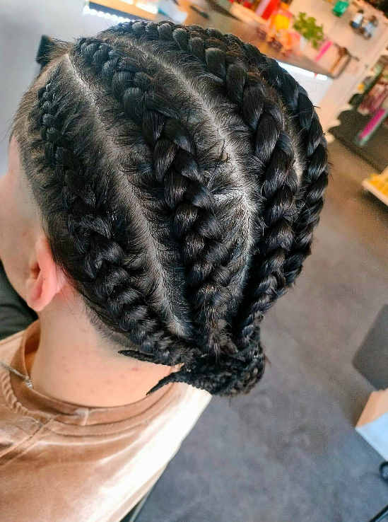 Cornrows mönster